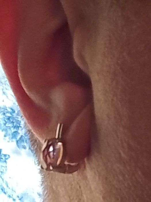 Срібні сережки 925 пр з кунцитом 5,14 карат