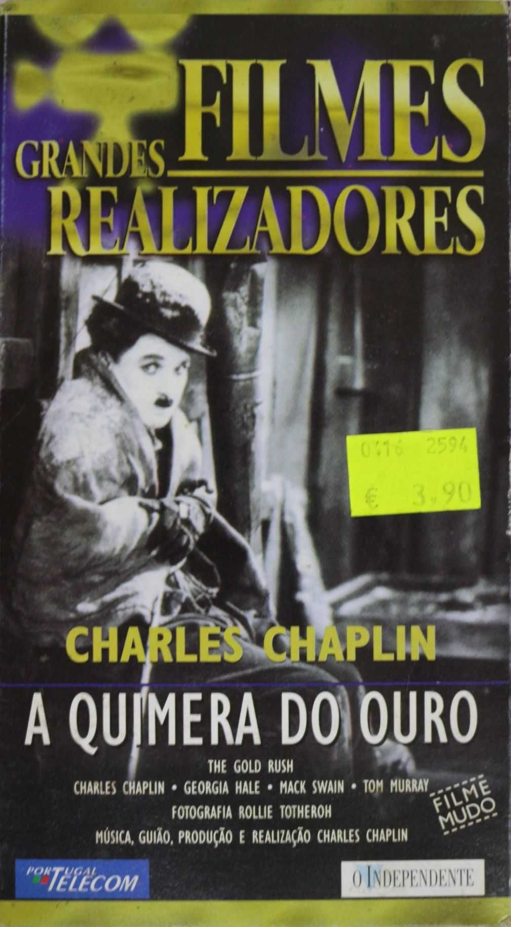 Filme VHS "Charles Chaplin - A Quimera do Ouro"