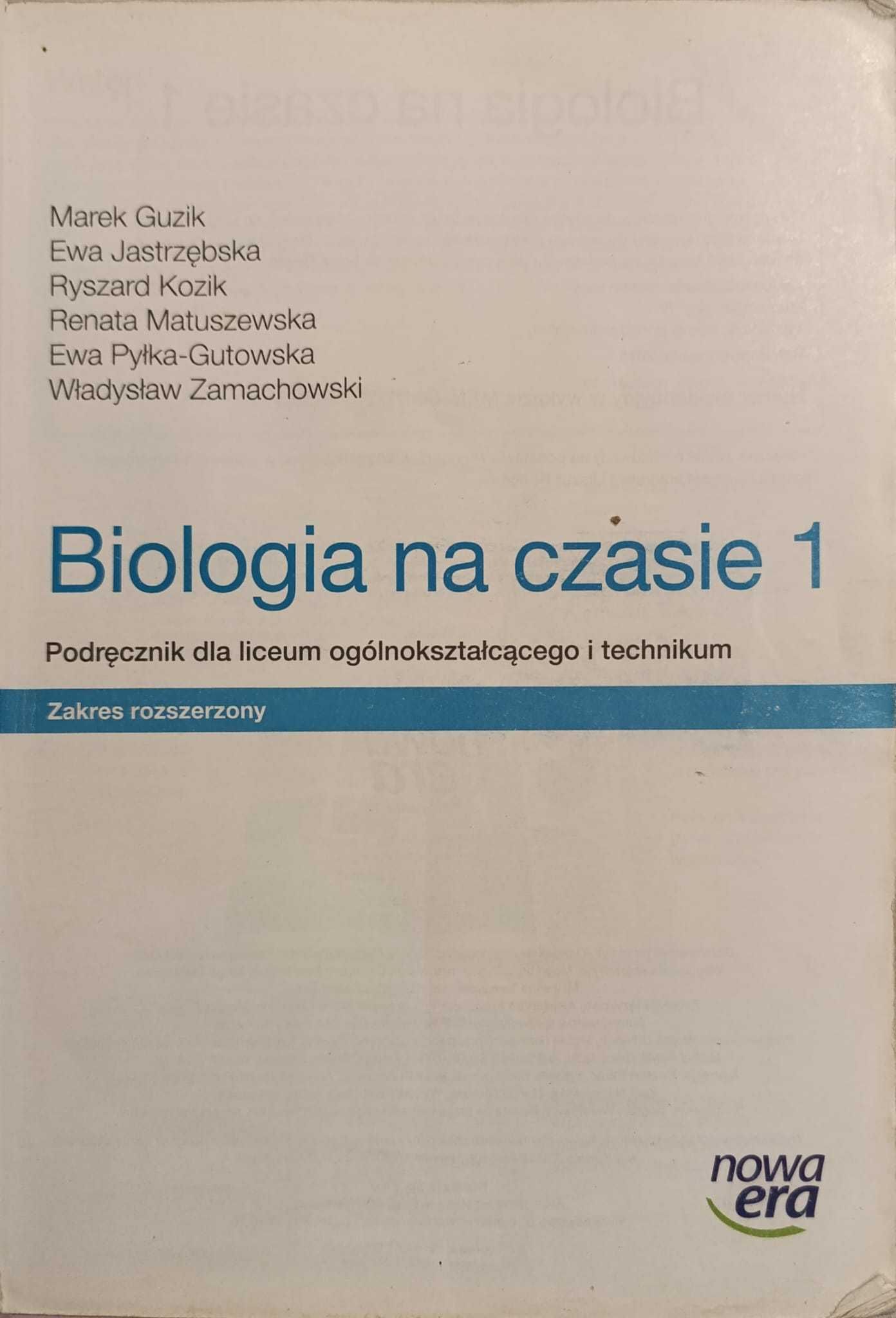 Biologia na czasie 1 . Zakres rozszerzony. NOWA ERA