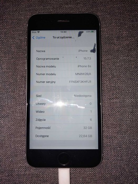 Apple iphone 6S 32GB SPACE GRAY