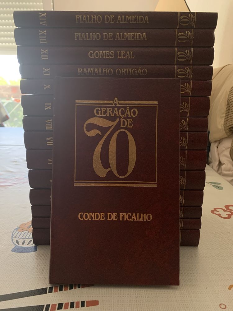 Livros “A geração de 70” de Álvaro Manuel Machado, 15 Volumes