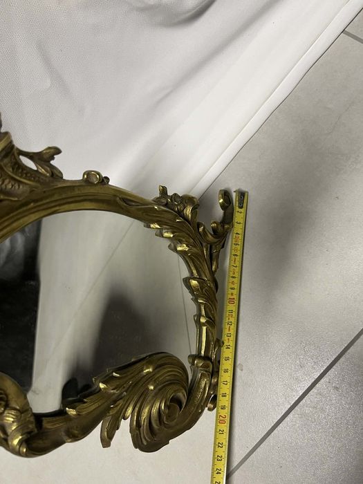 Mosiężne stojące lustro