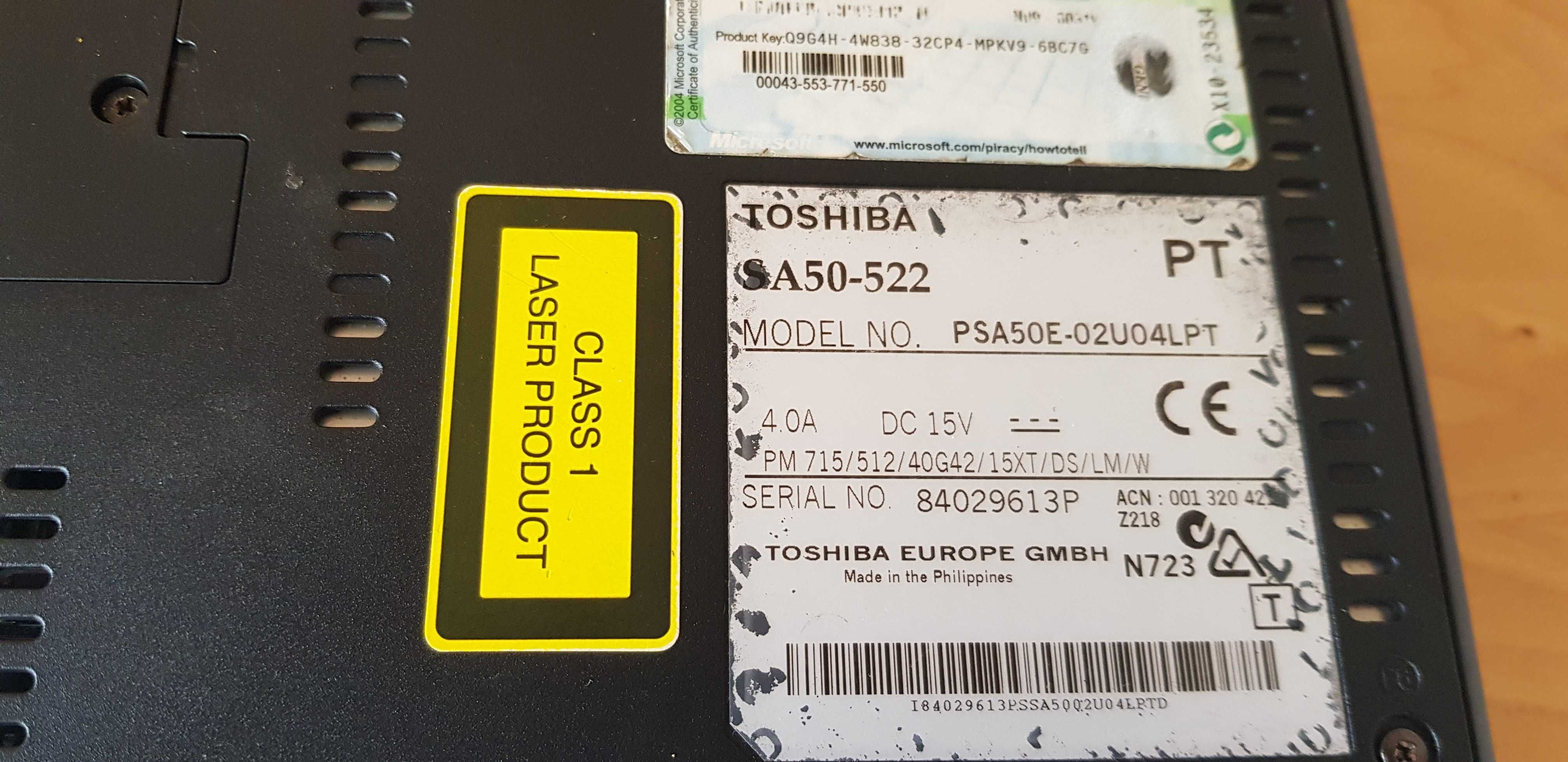 2 portáteis para peças Vaio e Toshiba