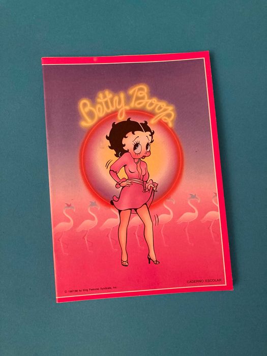 Caderno Escolar da Betty Boop Ambar Anos 80