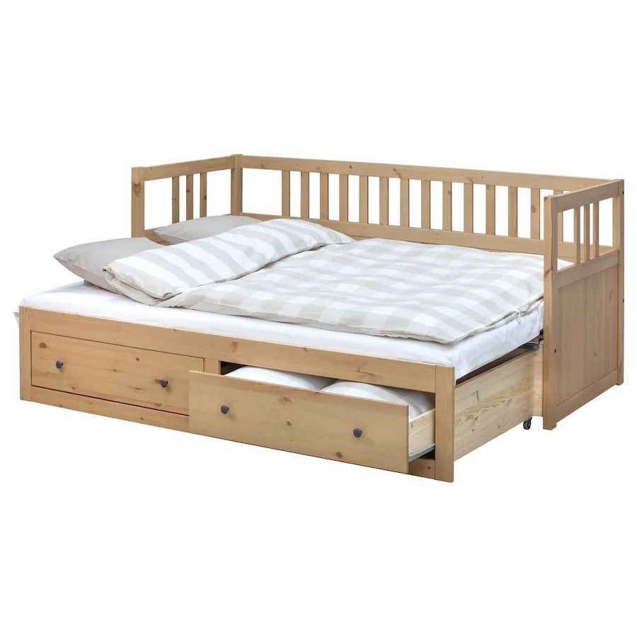 Łóżko rozkładane Ikea Hemnes lite drewno sosnowe