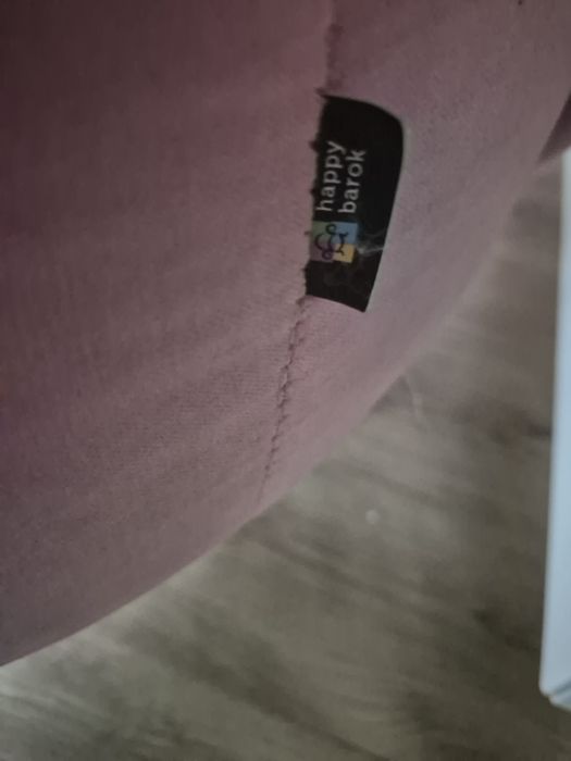 Sofa Happy Barok – różowa, styl glamour – do renowacji