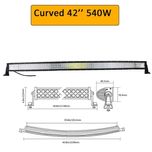 LED балка на кришу авто 42" 105см
