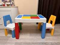 Детский стол и 2 стула многофункциональный 5в1