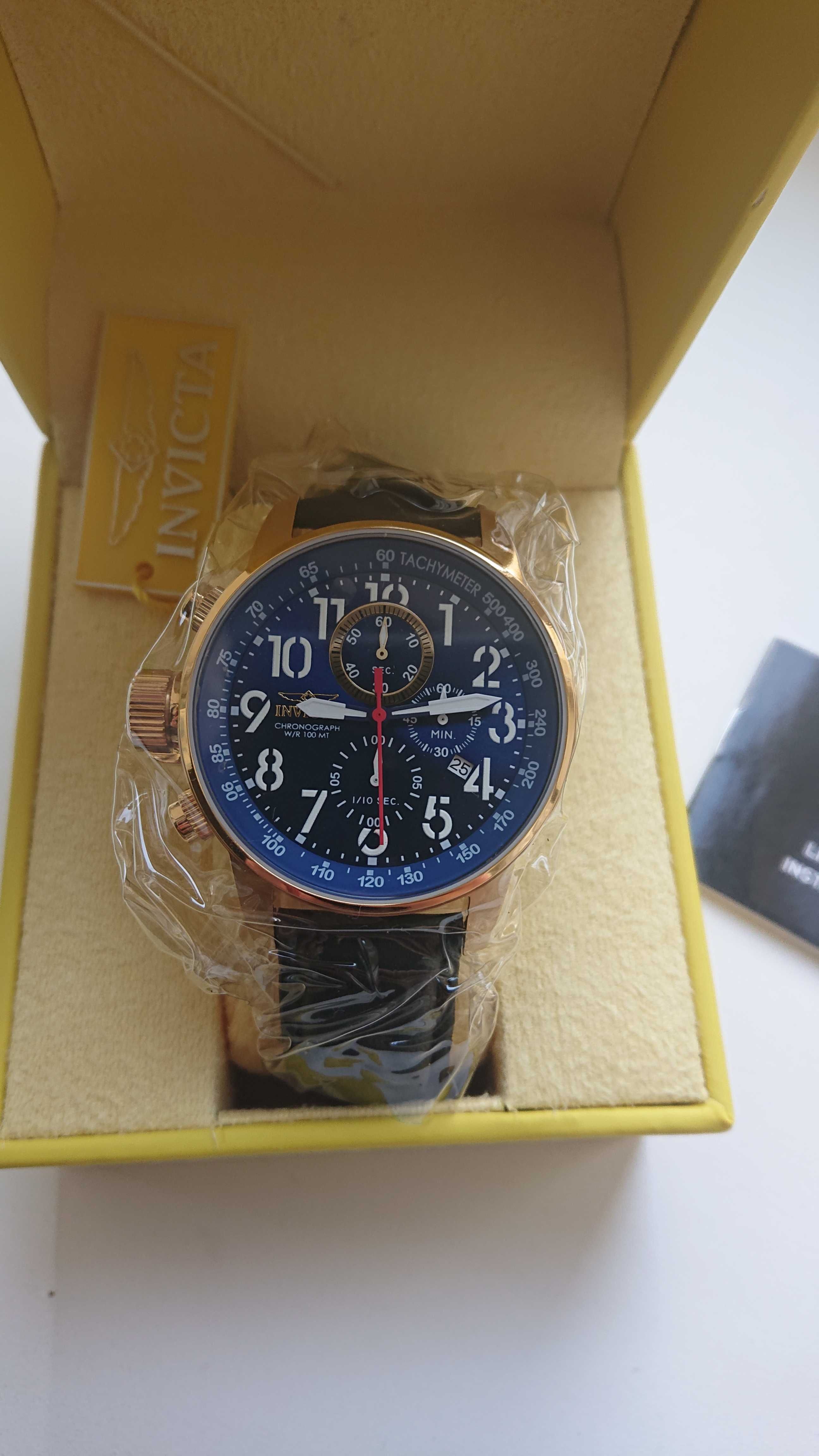 Часы Invicta Pro Diver Chronograph Blue Dial 24737 швейцария