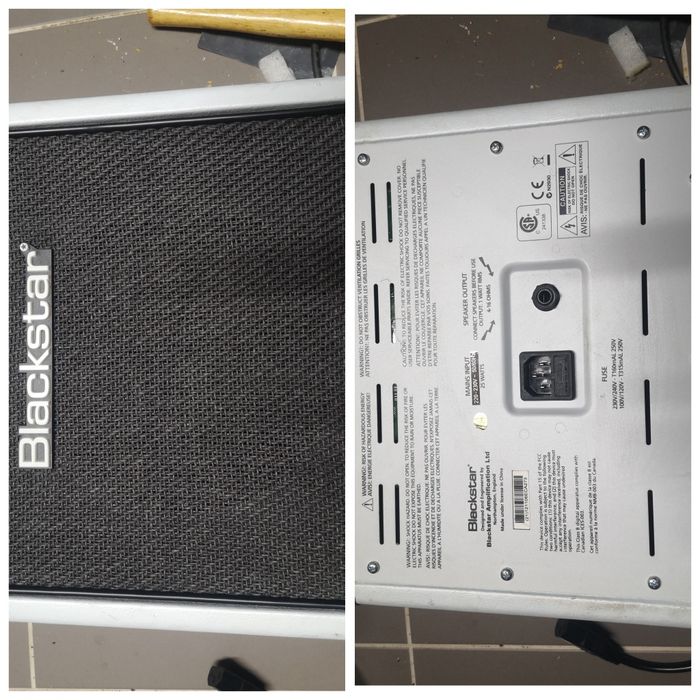 Harley Benton DC Custom Line, Blackstar ht1r branco