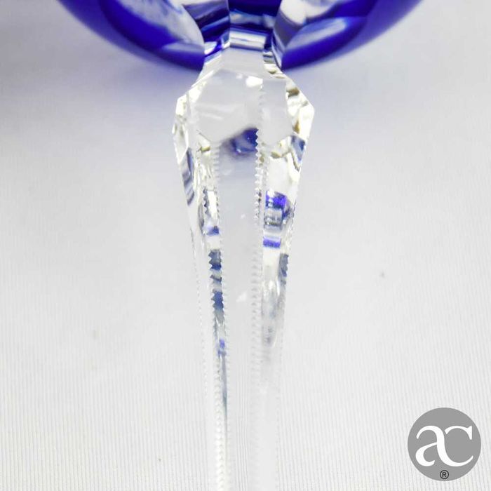 Par de Copos Cristal colorido estilo Saint Lambert