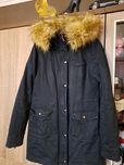 Granatowa kurtka parka