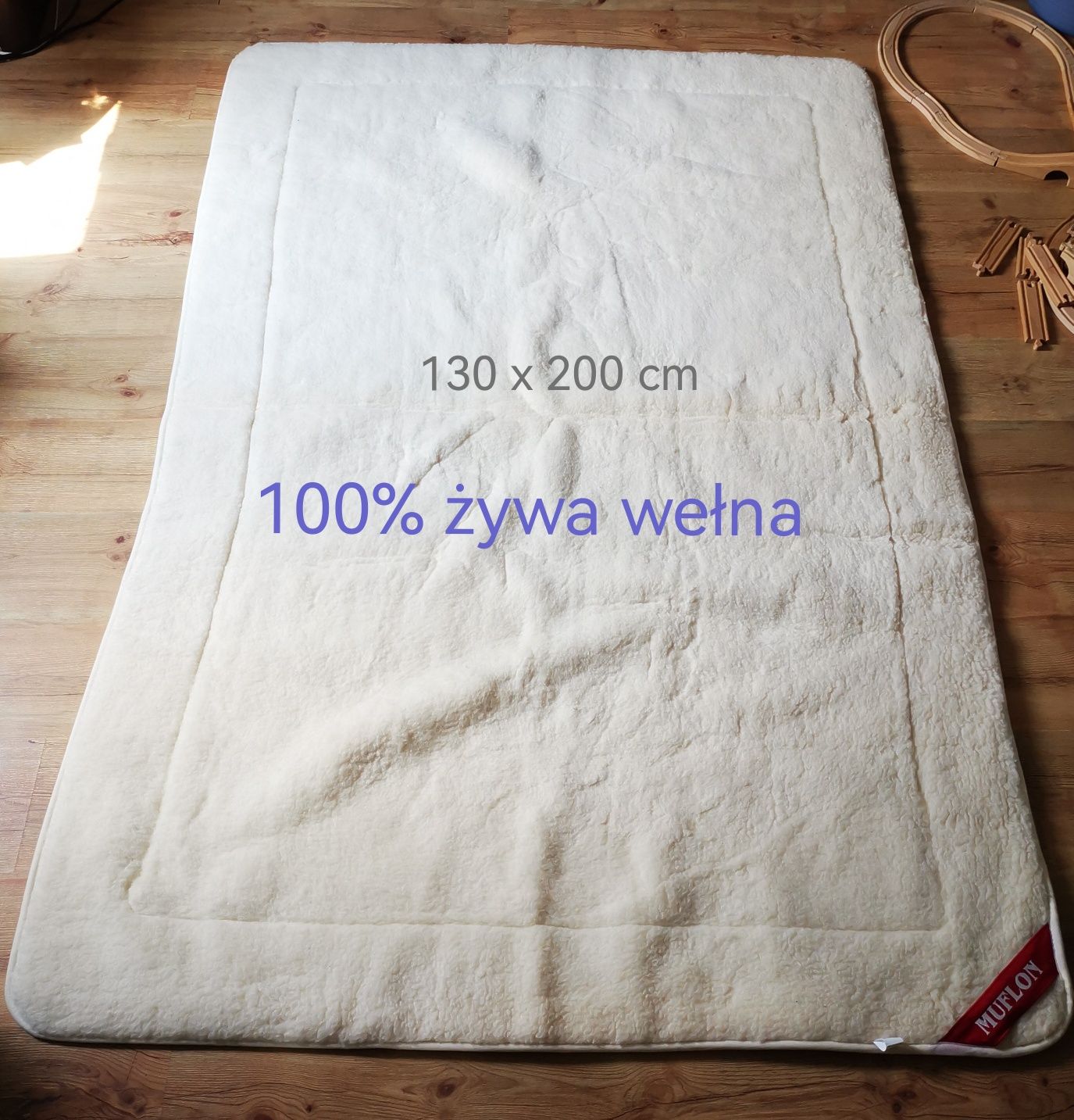 100% żywa wełna miękka kołdra wełniana Muflon woolmark