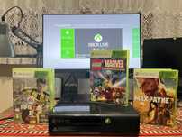 Xbox 360 e 3 gry