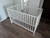 Łóżeczko dziecięce Ikea GULLIVER, białe 60x120