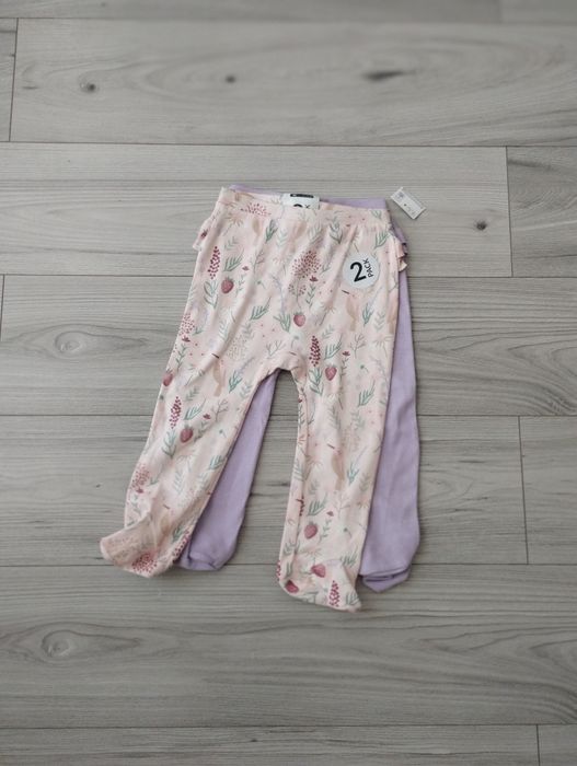 Nowe śpiochy dla dziewczynki 2 pack 92