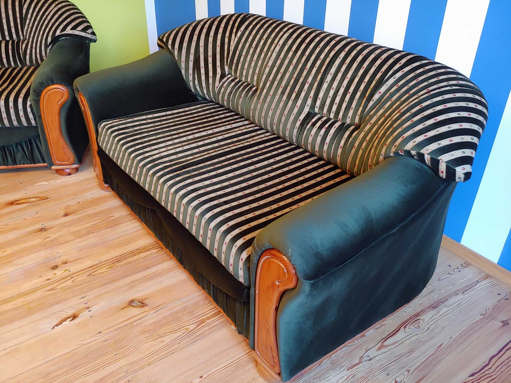 Meble salonowe, sofa i 2 fotele