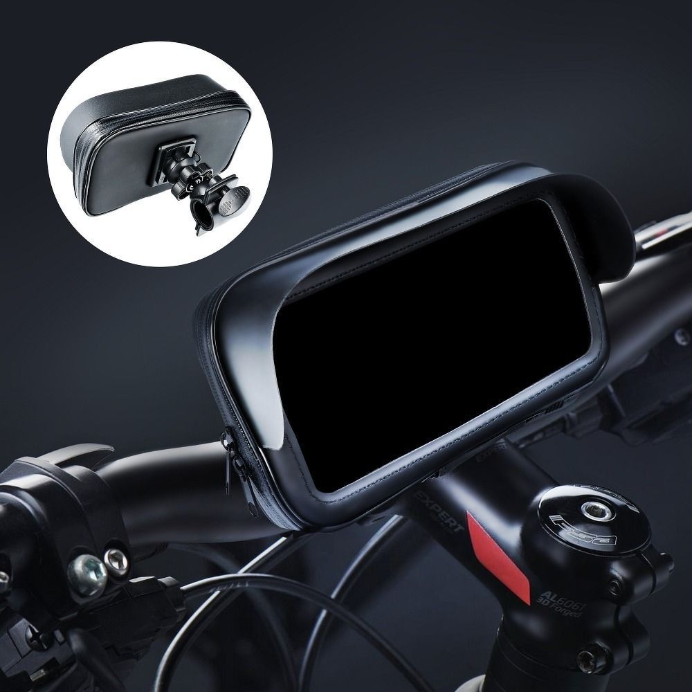 Uchwyt Rowerowy Wodoodporny 5,5" - 6,3" Black