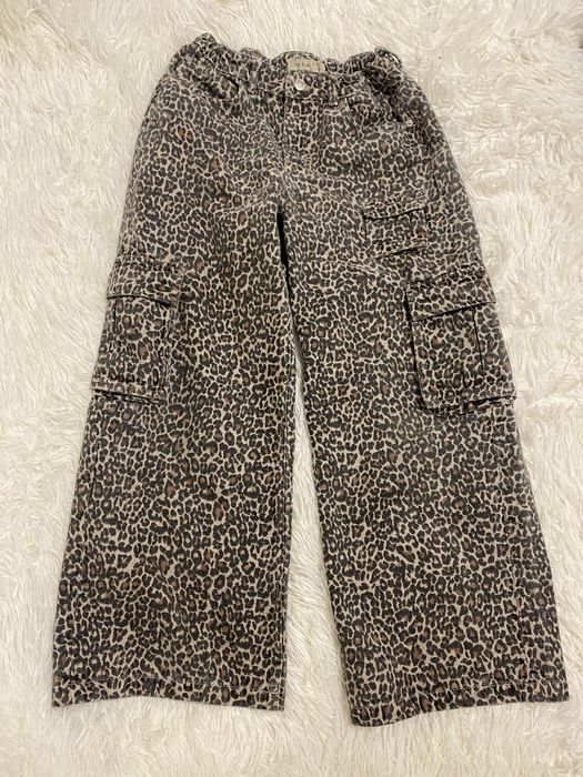 Джинсы тигровый принт Zara 11-12 р. 140 146 152