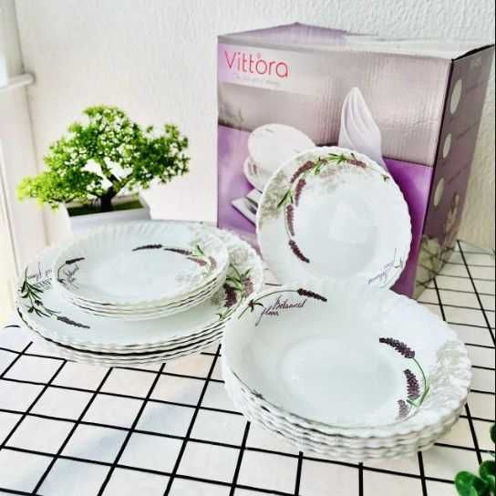 Продам столовый сервиз на 6 персон Vittora Wave Лаванда 24 предмета