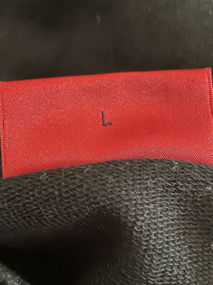 Bluza Hugo L czarna boss Hugo Boss sweter elegancki bawełniany