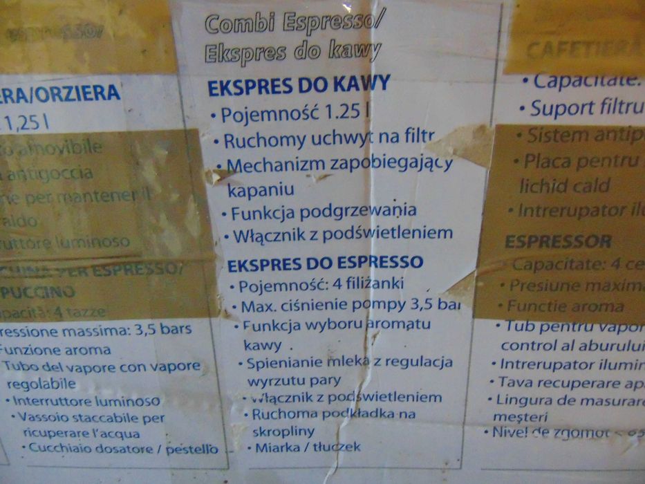 Podwójny Ekspres do kawy  TKG Team Kalorik TKG EXP 3 w 1