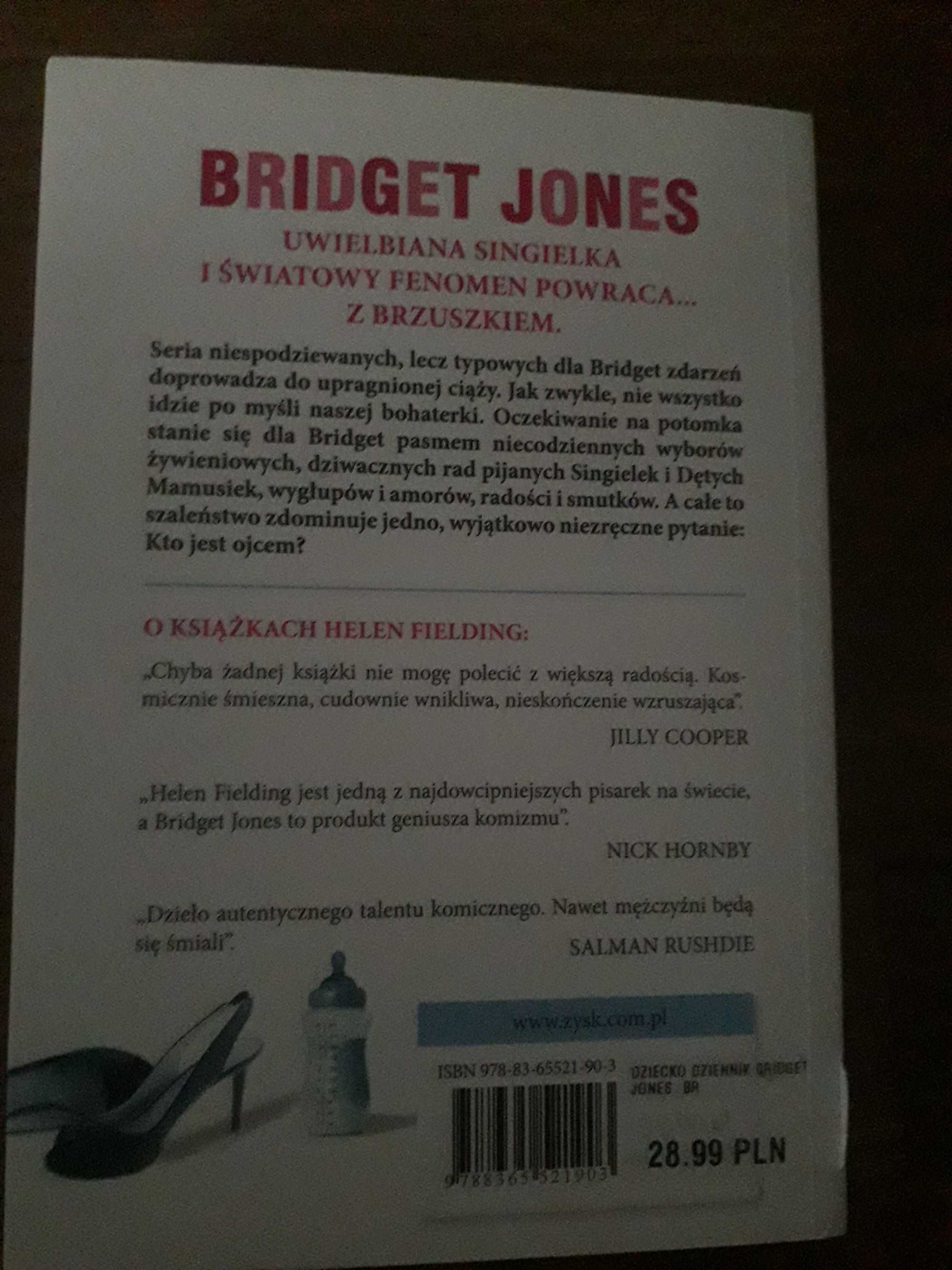 Używana książka Dziennik Bridget Jones Dziecko, wyglada jak nowa