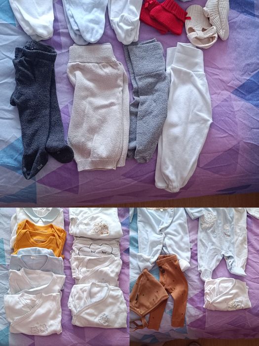 Roupa bebe 0 aos 6 meses =  A partir 3.50€