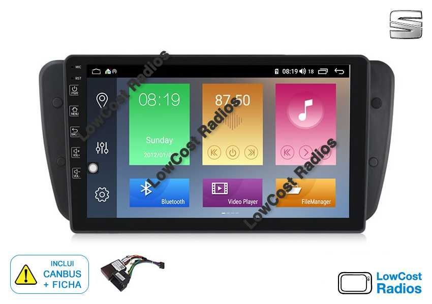 Auto Rádio GPS ANDROID 7" e 9" Seat IBIZA 6J 2009 a 2013 - Wifi BT