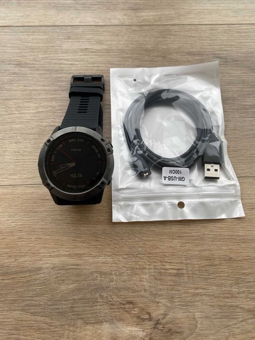 Garmin Fenix 6X Pro + Сапфірове скло | Карти, музика | Ідеальний стан