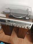 Vendo aparelho, gira discos rádio e cassetes centenário. Com colunas o