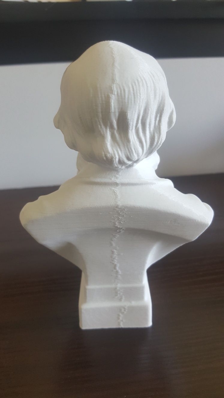 Popiersie Karol Darwin scan wydruk 3D