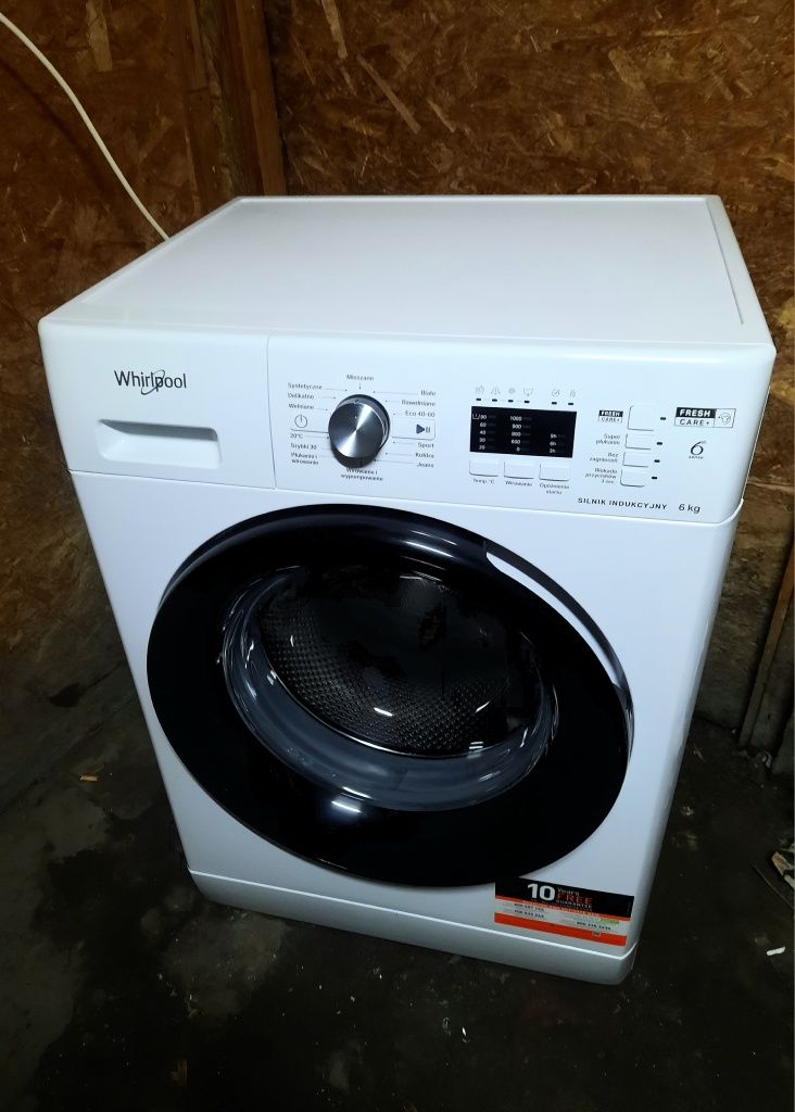 pralka WHIRLPOOL 6 KG slim 40 cm  A++jak NOWA transport
