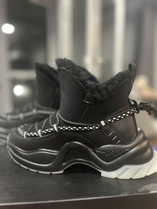 Черевики жіночі PRPY, чорні шкіряні