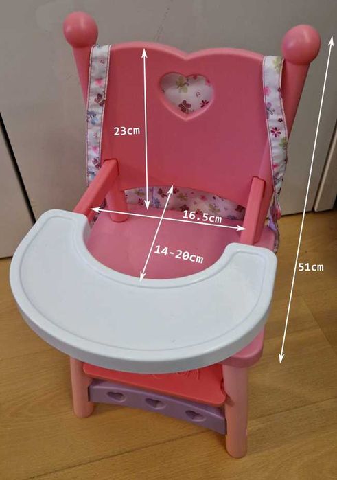 Cadeira de refeições de Bébé de brincar (You&Me)