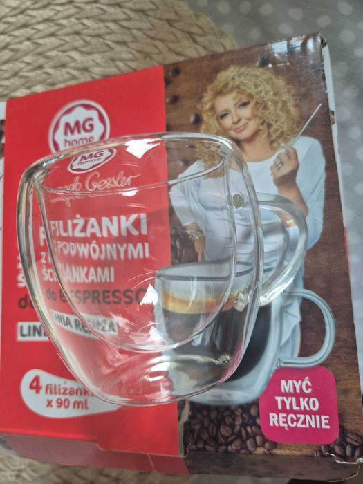 Filiżanki z podwójnymi ściankami do espresso MG home