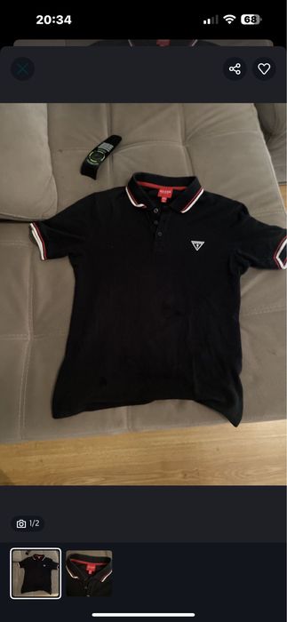 polo da guess preto
