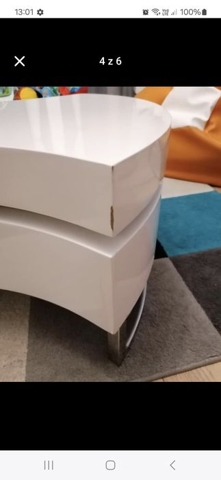 Stolik kawowy  biały