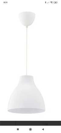 Lampa biała wisząca Ikea