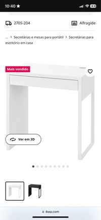 secretária branca IKEA MICKE