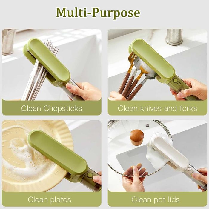 Щітка губка точилка для кухонних ножів та столовиих придадів 3 в 1