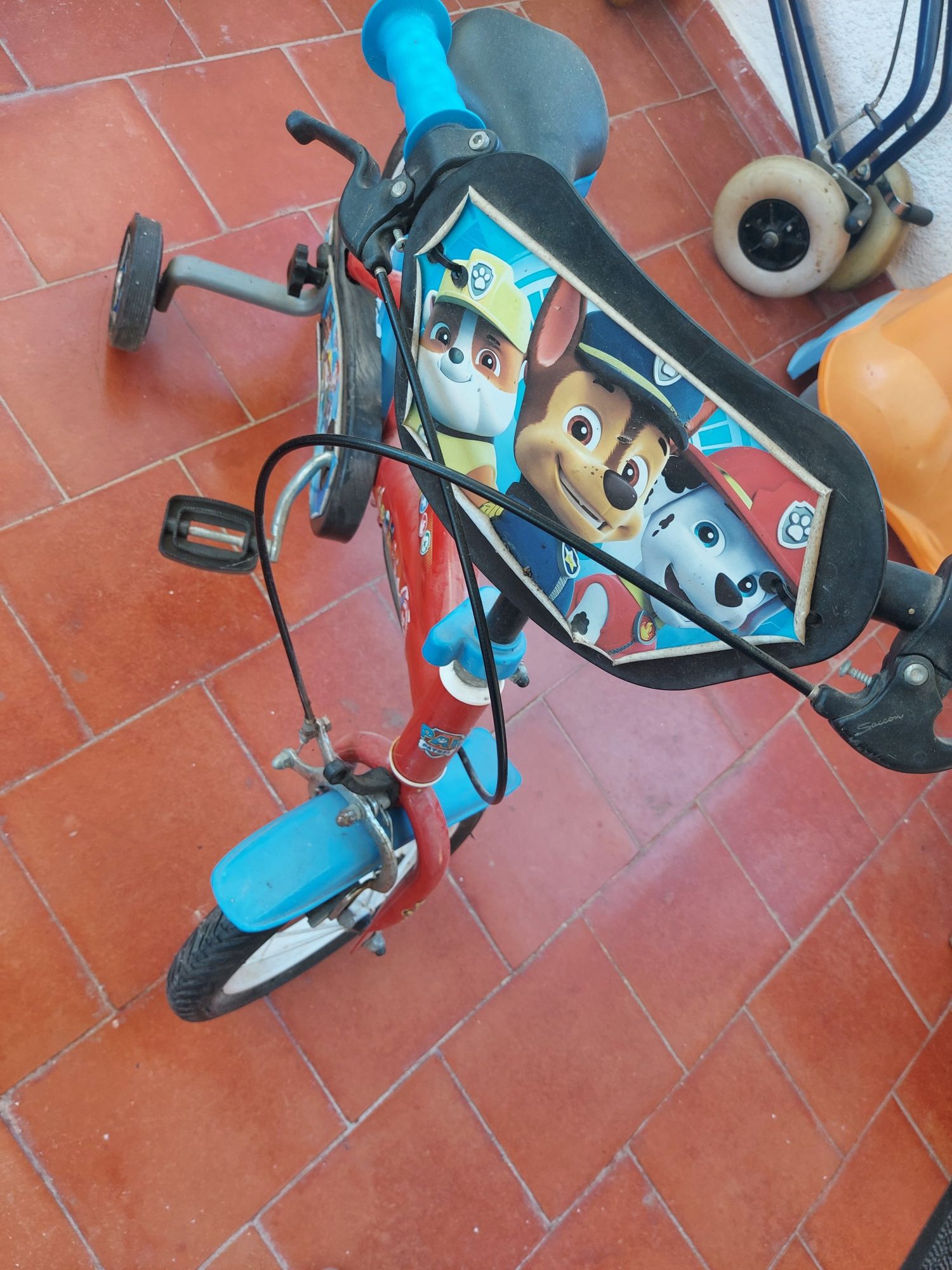 Bicicleta criança Patrulha Pata