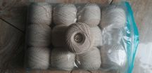 Kordonek kolor naturalny, 12 motków po 100g, duża ilość, zestaw