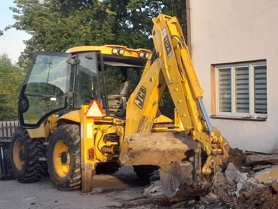 Usługi koparka roboty ziemne piasek żwir kamien