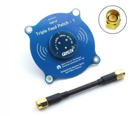 Антена патч GEPRC Triple Feed Patch-1 5.8GHz 9.4dBi