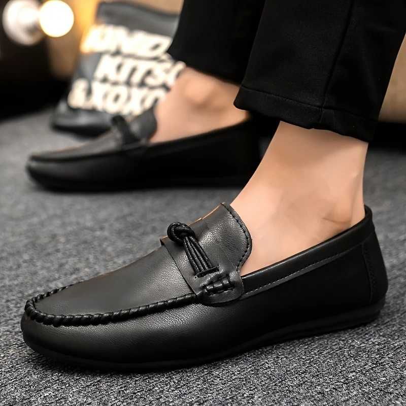 Мокасини з натуральної шкіри 42-43. Penny Loafers