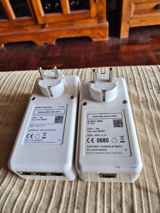 Conjunto de Adaptadores de Rede Powerline  Devolo 1200+