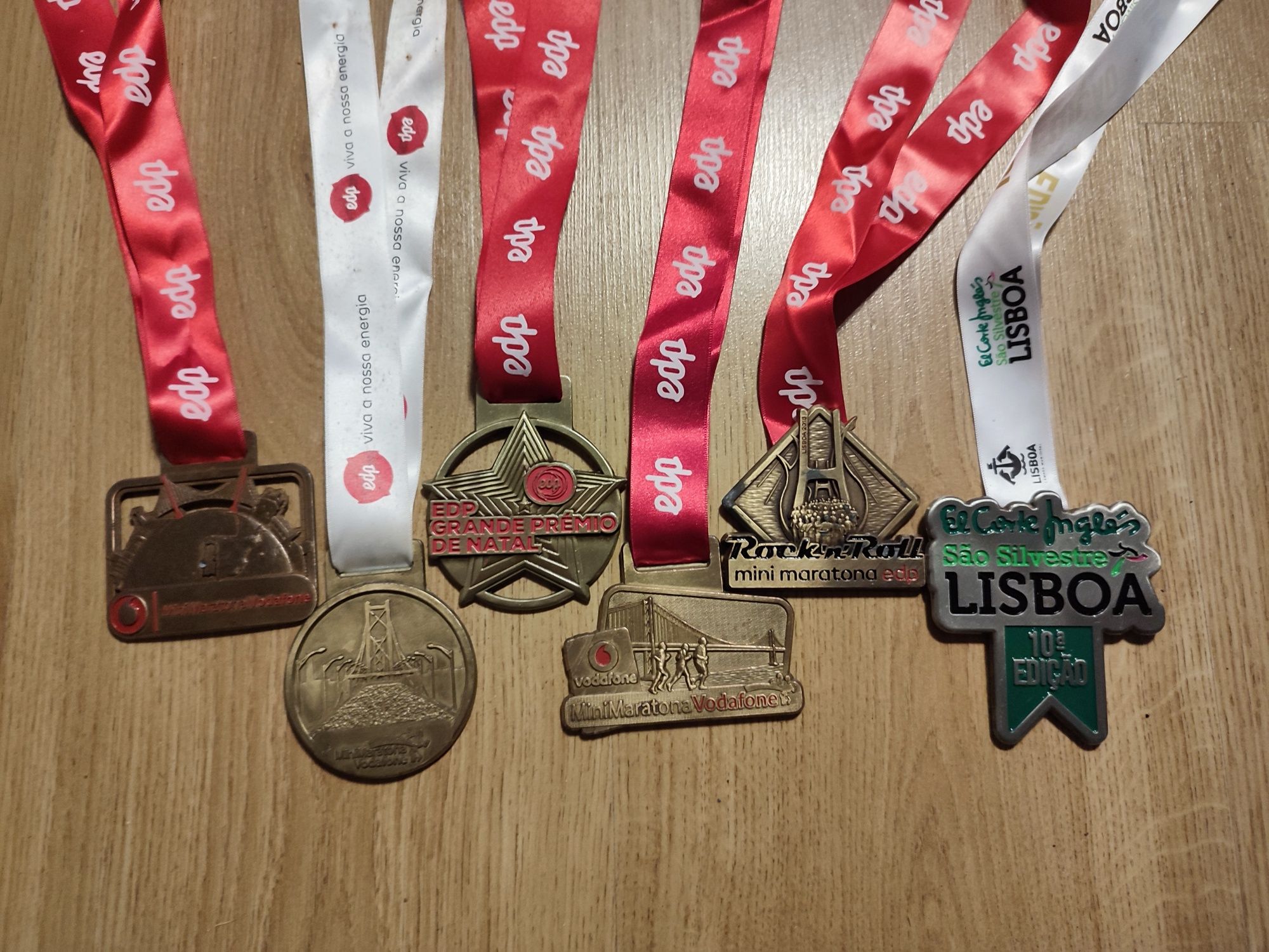 Medalhas de mini maratonas de Lisboa