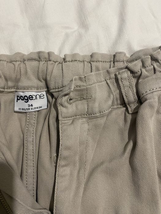 Бежеві джинсові штани