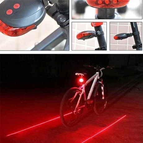 Bike Lightlaser Фонарь задний велосипедный лазерный (на батарейках)